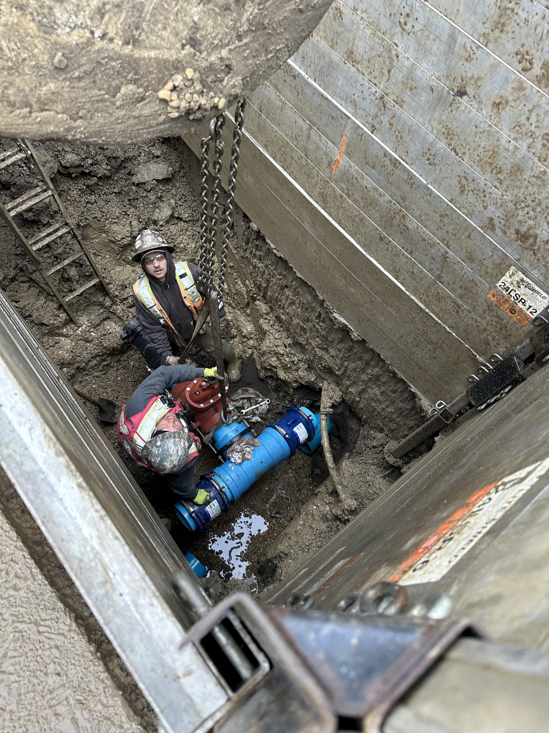 water valve install