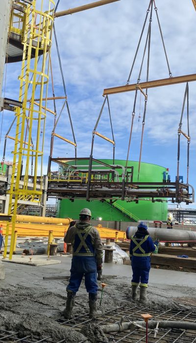 tank farm pour