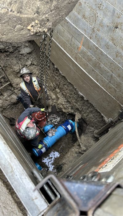 water valve install